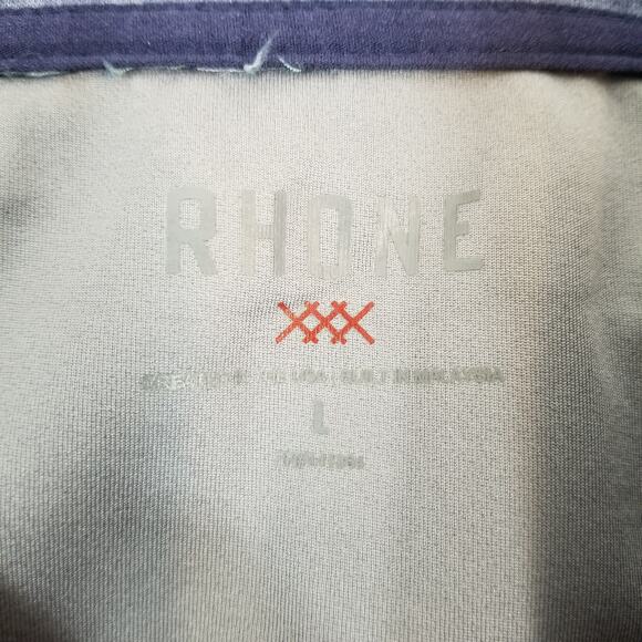 Rhone Men's Hooded Full Front Zip Lightweight Jacket Blue Size Large - Picture 3 of 9